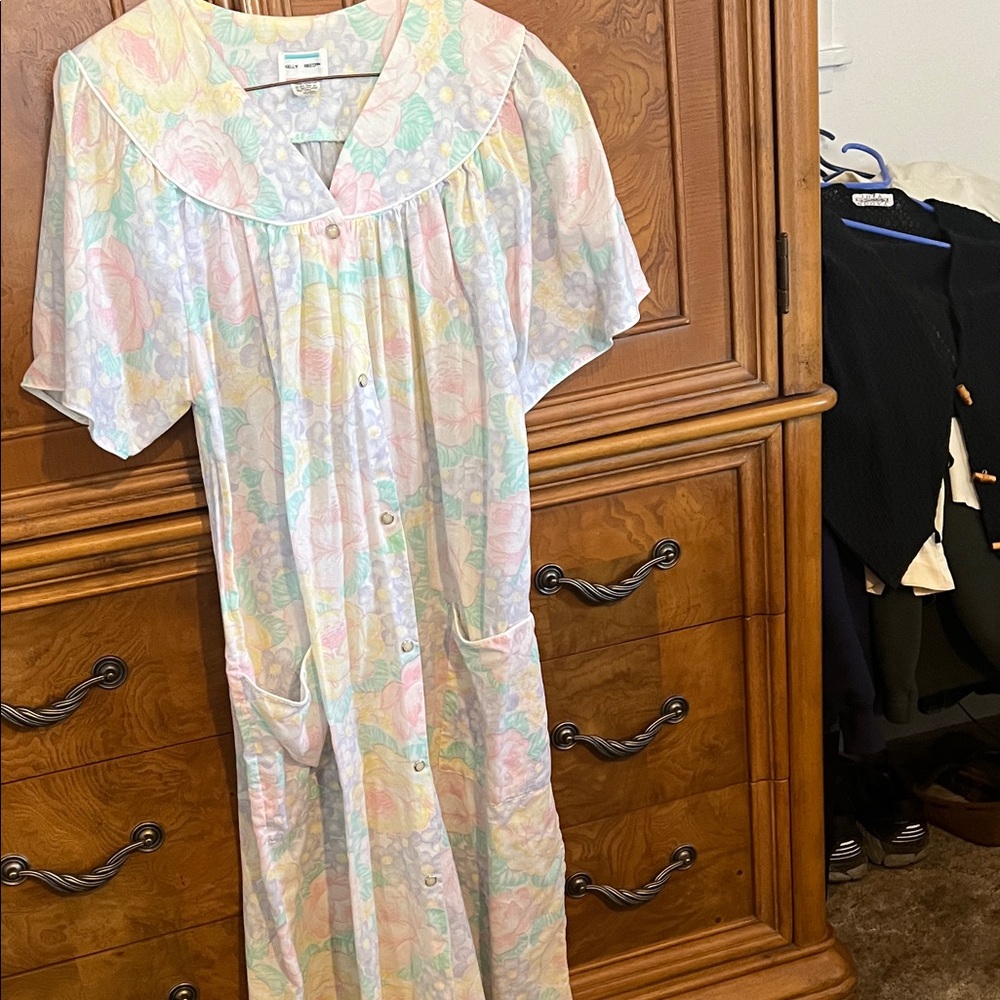 Floral Button-Down Nightgown
